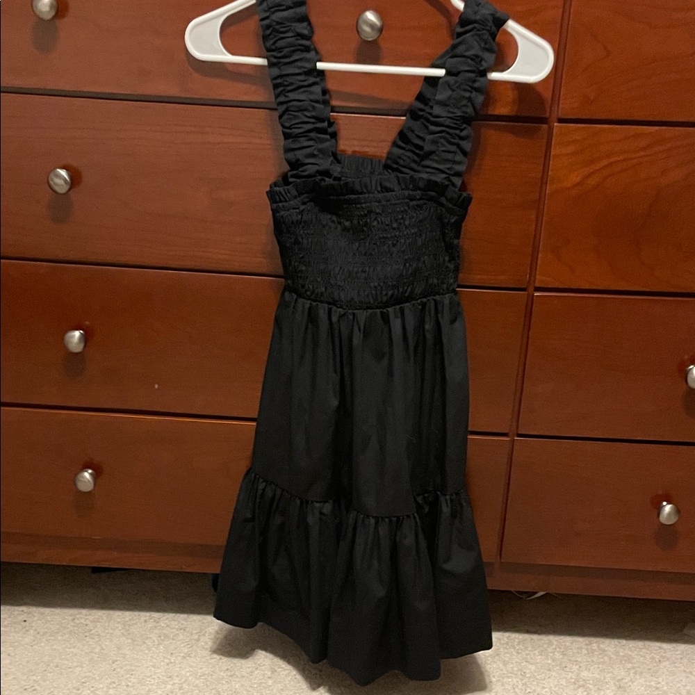 Abercrombie & Fitch Black ruffled dress